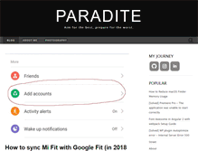 Tablet Screenshot of paradite.com
